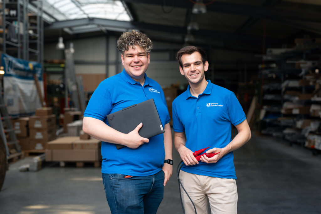 Teambild Elektro Kortemeier Eric und Andre